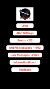 SNEWS App screenshot